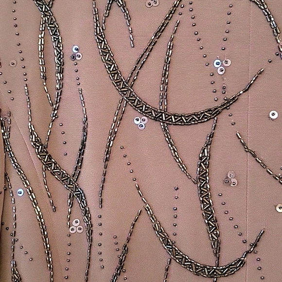 SALE! SHOWSTOPPER Sequined Silver Gown & Jacket! Mon Cheri Bridals, 10 - Picture 16 of 16